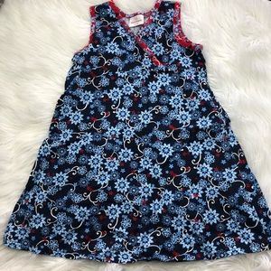 Hanna Andersson size 6 120 red blue tank dress
